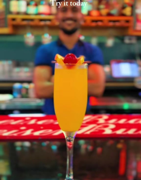 Scotch Bonnet Margarita - Tequila, lime, ripe mango and a whisper of island heat - served at SeaRock Bar & Restaurant, George Town, Grand Cayman