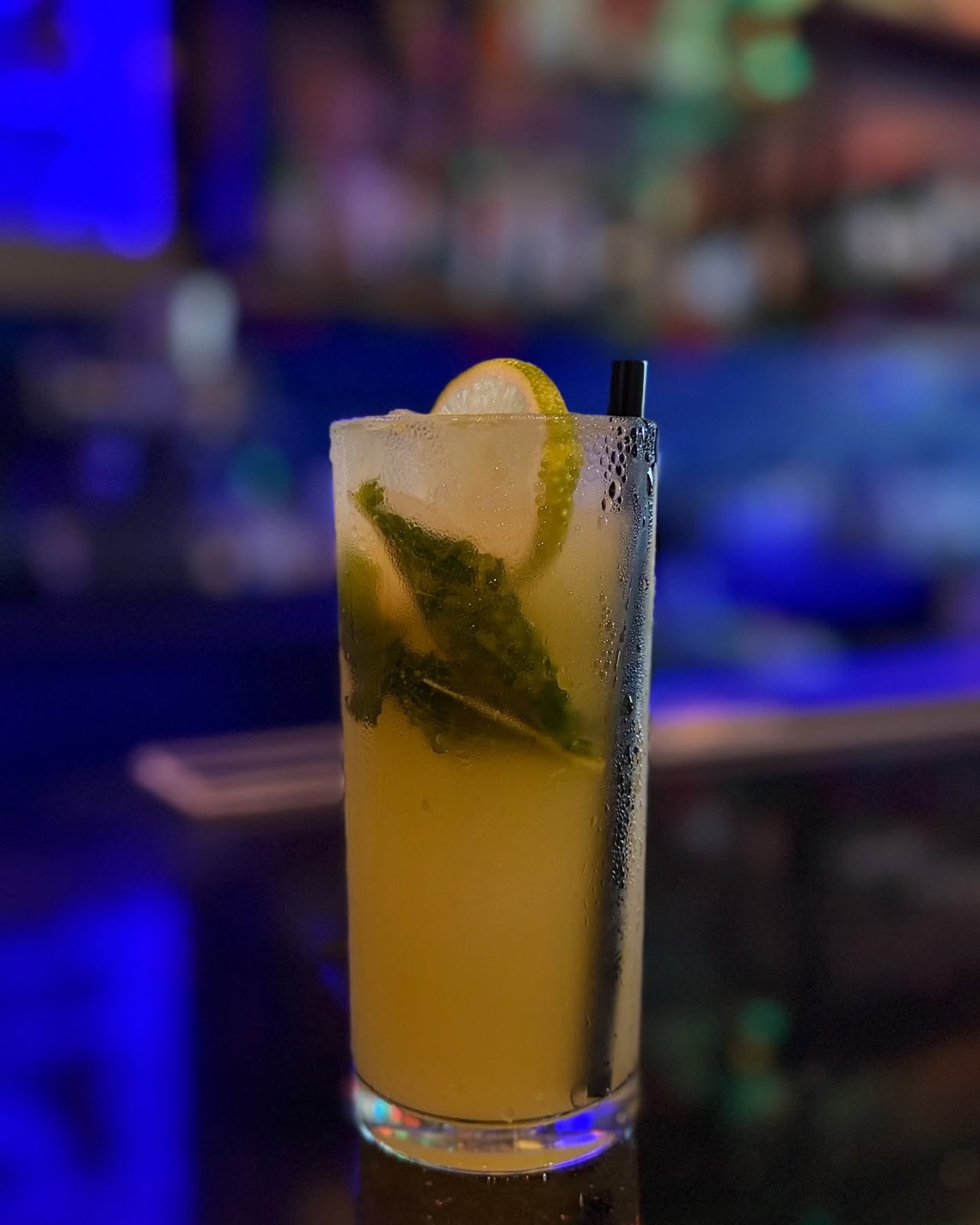Harbour Old Fashioned - Cask-strength rum, demerara, aromatic bitters, flamed orange peel - served at SeaRock Bar & Restaurant, George Town, Grand Cayman