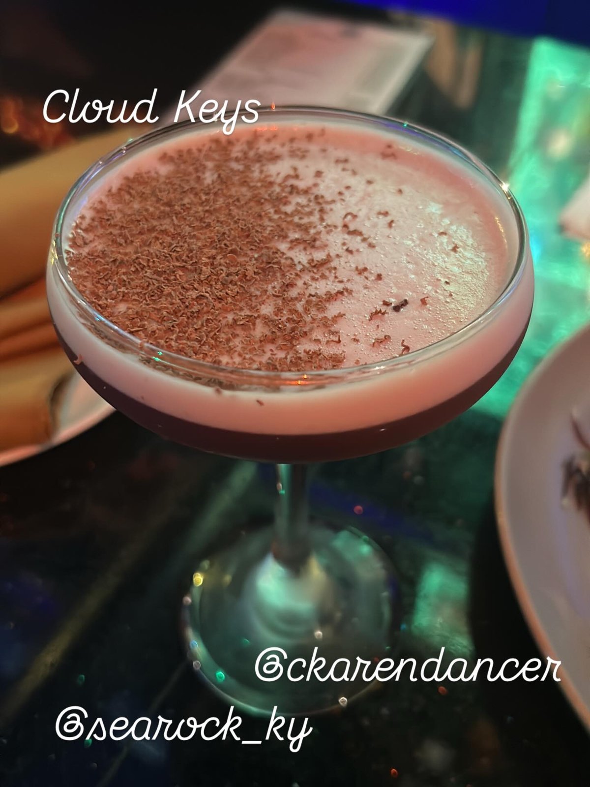 Reef Mural Daiquiri - White rum, fresh lime, sea-grape cordial - sharp, clean, sea-glass green - served at SeaRock Bar & Restaurant, George Town, Grand Cayman